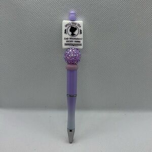 Handmade focal bead pen - funny adult theme